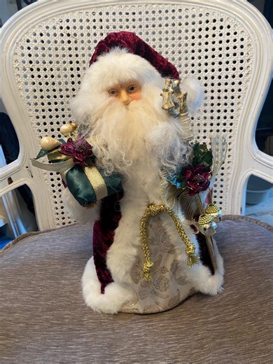 Vintage, 1990's, Standing Santa, Christmas Tree Topper, Kris Kringle, Red & Gold - Originally Sold by Holidays at Rite Aid - Etsy