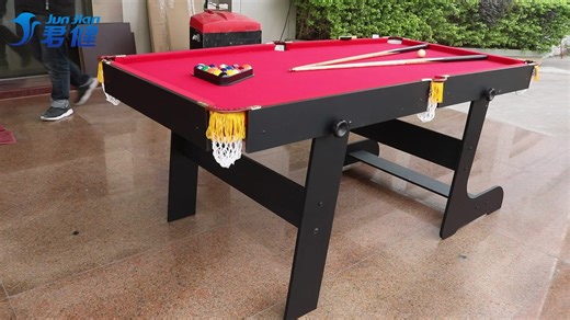 STX 5FT Portable Folding Pool Table for Snooker & Billiards Includes Balls and Cues