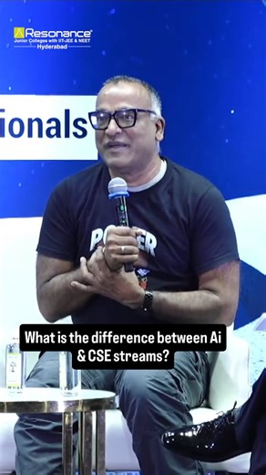 What is the difference between AI and CSC streams, question posed by intermediate students of #ResonanceHyderabad and here is the answer by Ramesh loganathan dean of #IIIT Hyderabad | Resonance Colleges