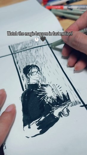 Watch the magic happen in fast motion! ⏱️🖤 This time-lapse captures the entire inking process of my new black and white drawing. See how I use fine lines and ink wash to create texture and depth from start to finish. ​#ArtProcess #TimeLapse #InkDrawing #BlackAndWhiteArt #FineLine #DrawingVideo #SketchbookArt #nichaponart | nichapon.art
