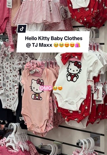 I’m a boy mom but my baby girl mamas please run to TJ Maxx and rack up on these Hello Kitty clothes, it’s only right!!! 🥲🥲🤣🤣🥰🥰🛍️ #tjmaxxfinds #hellokitty #babyclothes #babygirl #cutebabyclothes