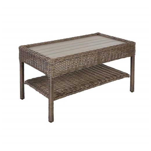 Reviews for Hampton Bay Cambridge Gray Wicker Outdoor Coffee Table | Pg 1 - The Home Depot