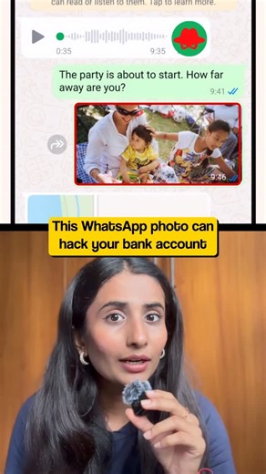 POOJA PATEL | PROFIT TIGER | MyFundSIP on Instagram: "⚠️ WhatsApp photo scam, simple steps to stay safe. A normal photo can hide malicious code. This technique is called steganography. In one case, someone downloaded a photo and lost ₹2 lakh within seconds. What to do? 1. Open WhatsApp → Settings → Storage & Data. Turn OFF auto-download for photos, videos and docs. 2. Never download images from unknown numbers. 3. If you get a suspicious photo, don’t open it. Delete the message. 4. Keep your pho