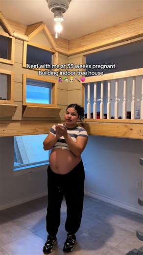Building a Tree House at 35 Weeks Pregnant