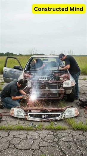 Abandoned Civic Car Transformation | Before & After | Constructed Mind Transformation