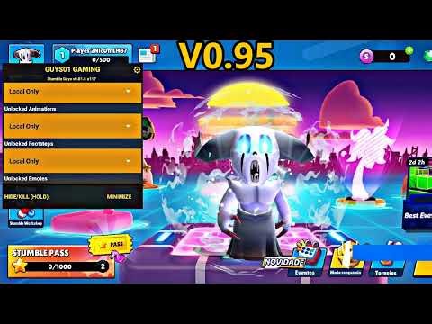 Stumble Guys Mod Apk v0.95 | Unlock All Emot & Skin | Stumble Guys Latest Hack Version 2026‼️