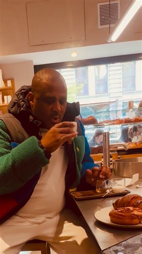I have a huge love affair with Coffee ,I found this amazing Danish Coffee Spot on Tik Tok , so I came and yes La Cabra lives up to the hype , The croissants and danish are amazing and the coffee was Bold strong but very good , as someone who day doesn’t start without my cup this was a great start to my day ! Now let’s go shopping Glen David Andrews #newyork #coffeetime | Glen David Andrews