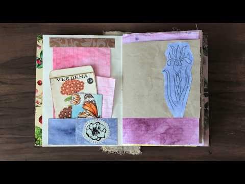 Decorating My Flower Junk Journal – Journal Flip-Through