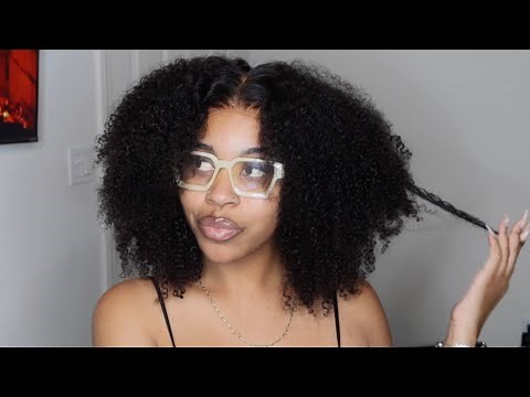 THIS IS MY REAL HAIR! | Glueless Afro Curly 4x4 Closure Wig Install ft. LuvMe Hair