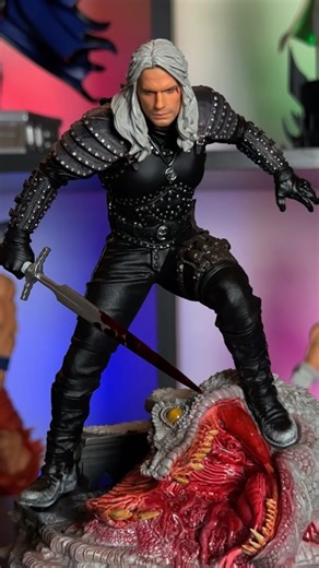 THE WITCHER NETFLIX GERALT STATUE #unboxing #henrycavill #netflix #collection #collectibles #figure