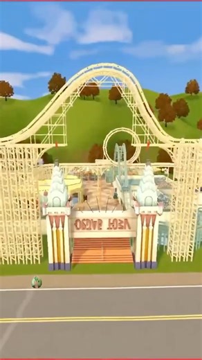 Roller Coasters in The Sims 3 🎡 #shorts