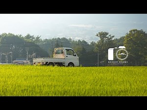 Traveling photographer in the Japanese countryside