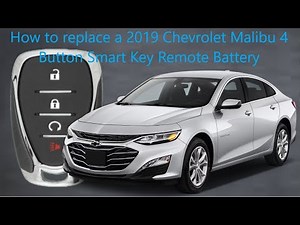 How to replace a 2019 Chevrolet Malibu 4 Button Smart Key Remote Battery