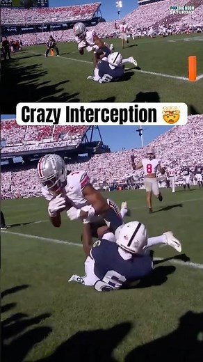 Crazy Interception 🤯 Davison Igbinosun Endzone INT | Ohio State vs Penn State
