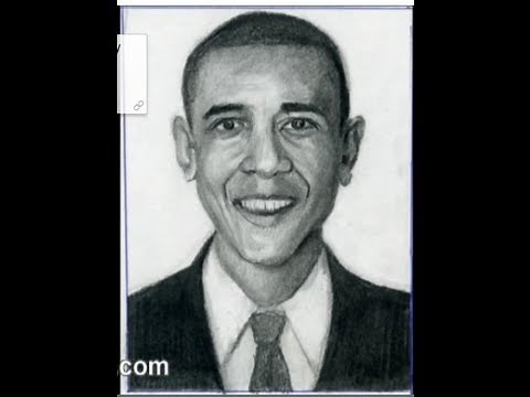 Draw Barack Obama Step by Step With Pencil (How to)
