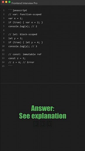 PRO JAVASCRIPT Interview Quiz: MUST Pass! ✅