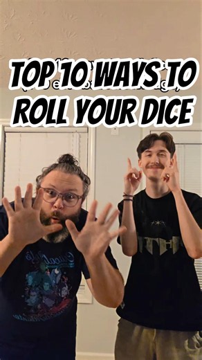 Top 10 ways to roll dice 🫴🎲 #dice #roll #dnd #dungeonsanddragons