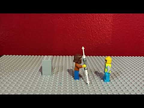 Awesome sword fight-lego stop motion