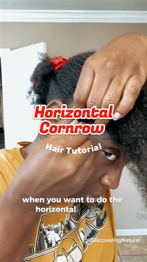Do you like doing Horizontal Cornrows? #Cornrows #cornrowstyles #cornrowbraids #hairstyletutorial #naturalhair | DiscoveringNatural