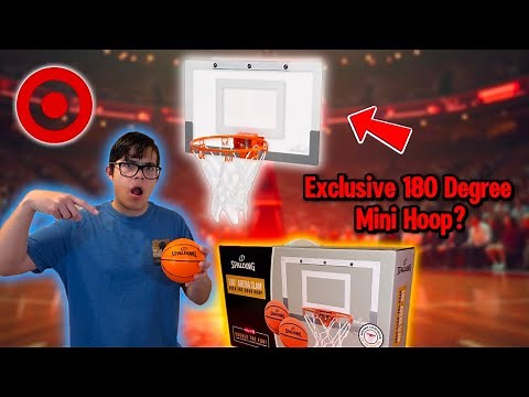WORLD’S MOST EXCLUSIVE MINI HOOP FROM TARGET? Spalding 180 Arena Slam Mini Hoop Unboxing And Review!