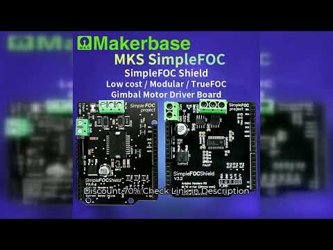 Makerbase SimpleFOC Shield V2.0.4 FOC BLDC Motor Controller Board Arduino Servo