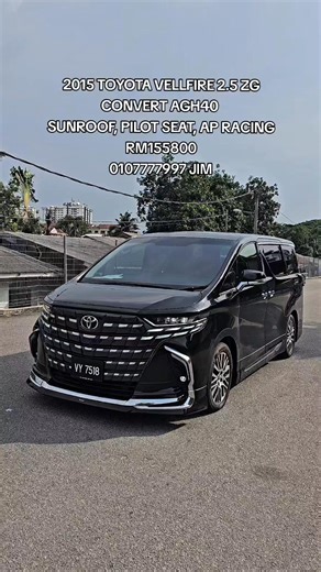 2015 TOYOTA VELLFIRE 2.5 ZG CONVERT AGH40 SUNROOF, PILOT SEAT, AP RACING RM155800 0107777997 JIM | TSJ Motors