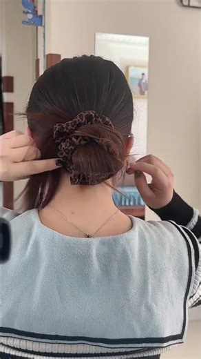 Effortless and Graceful Low Bun in Just One Hair Band