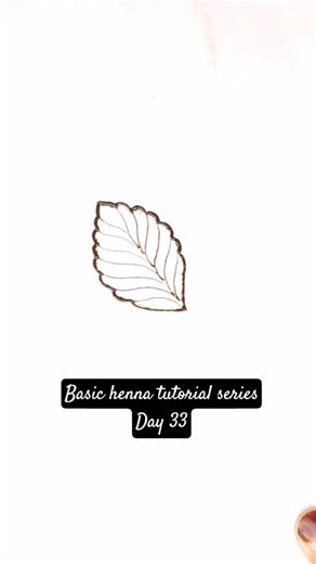 Basic elements day 33#mehndi #creativehenna #beginnermethod #hennaart #hennadesign #trendingshorts