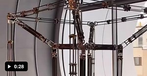 This rotating tesseract an artist built - Video