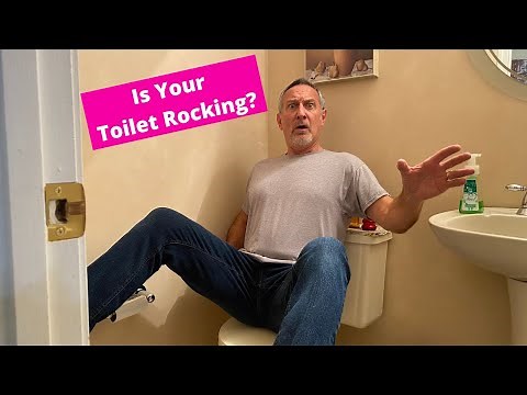 TOILET IS ROCKING BACK AND FORTH: How to fix a wobbly toilet that rocks front to back