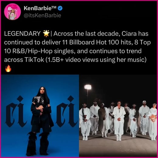 KenBarbie™ on Instagram: "💽 | #Ciara’s ‘CiCi’ has surpassed over 100k units sold, over 300M+ global streams, and is continuing to cement her legacy with every move she makes 😍"