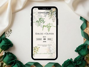 Sage Green Wedding Reception Invitation, Evite Electronic Invitation (digital) - Etsy