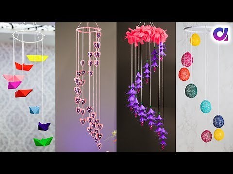 5 AWESOME PAPER Ceiling Hanging CRAFT IDEAS | DIY ROOM DECOR | Artkala