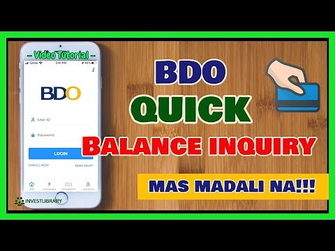 BDO Quick Balance Inquiry: How to Enable BDO Online QUICK BALANCE - Mas Madali magcheck ng Balance!