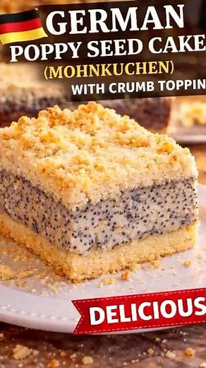 The ULTIMATE German Poppy Seed Cake (Mohnkuchen) | History, Science & Streusel Perfection