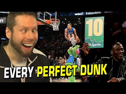 EVERY PERFECT DUNK in the NBA Dunk Contest