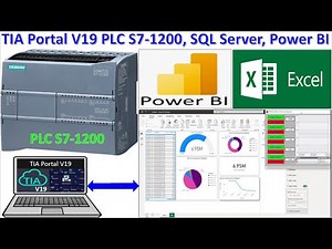 PLC S7-1200 connected with Power BI dashboard with auto refresh