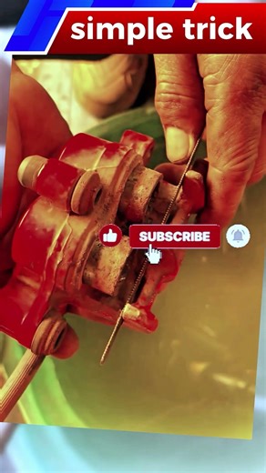 “How to Easily Remove a Front Brake Piston” #diymotorcycle #automobile #shorts
