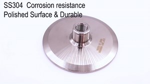 DERNORD Sanitary Tri Clamp to NPT Female Tri Clover (1/4" NPT Female (3 inch Tri-clamp))