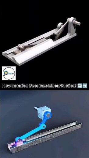 How Rotation Becomes Linear Motion!⚙️ Amazing Mechanical Engineering #shorts