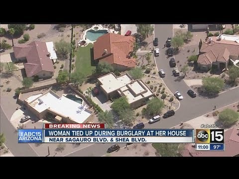 Woman tied up during burglary at her house