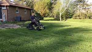 3.5K views · 32 reactions | No gasoline used here! Very very impressed with the RYOBI RM480e electric riding lawn mower. Plenty of power in deep grass and runtime has been good. It has done every yard we tested it in with ample juice left. #tiacrew #ryobi #thehomedepot #lawnmower #battery #tractor #riding @ryobioutdoors @homedepot | Tools in Action | Facebook