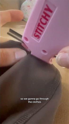 asked meif the stitchy tool leaves holes in your clothes, and I get it—no one wants to mess up their