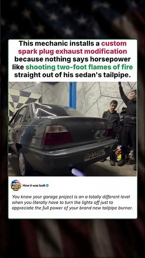 Mechanic Installs Custom Spark Plug Exhaust to Shoot Flames🔥