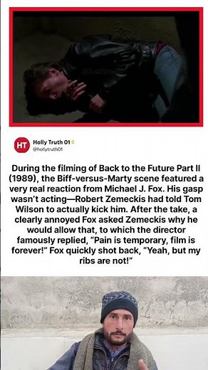 During the filming of Back to the Future Part II (1989), the Biff-versus-Marty scene featured a very