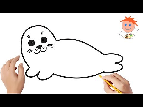 How to draw a seal | Easy drawings