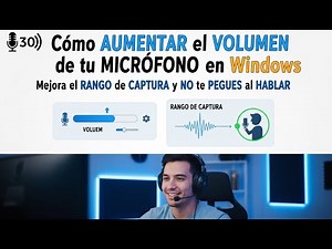 🎤Cómo AUMENTAR el VOLUMEN de tu MICRÓFONO en Windows Mejora RANGO de CAPTURA NO te PEGUES al HABLAR