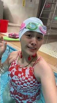 Swimming Girl Vlog 🏊‍♀️ Fun Pool Day | Cute Swim Routine & Water Moments