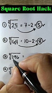 688K views · 4.6K reactions | Square Root Hack || Fraction with Negative Exponent #mathematicstutorial | Mathematics Tutorial | Facebook