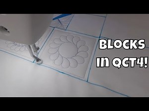 How to Quilt a Feathered Wreath Block with Quilter's Creative Touch 4